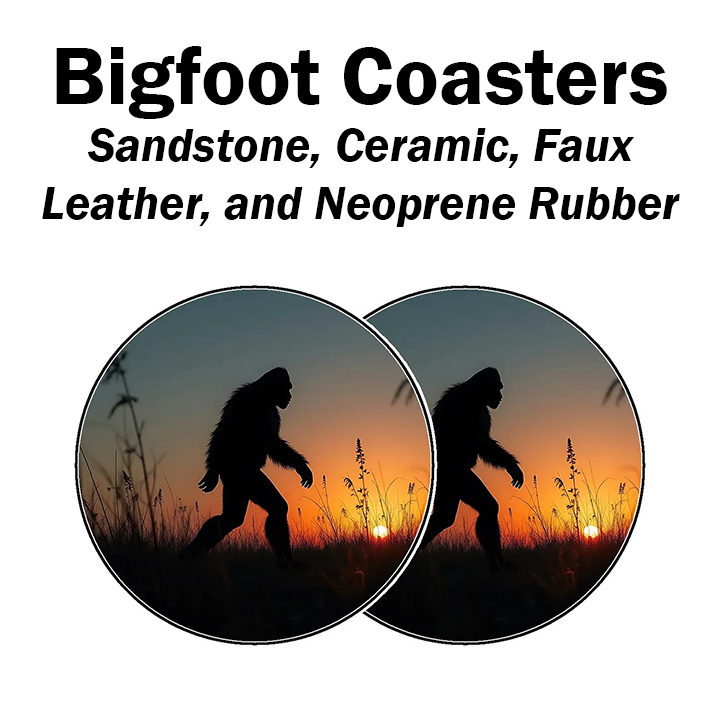 Bigfoot Drink Coasters