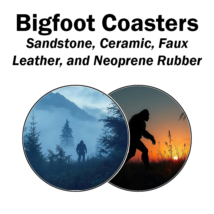 Bigfoot Drink Coasters