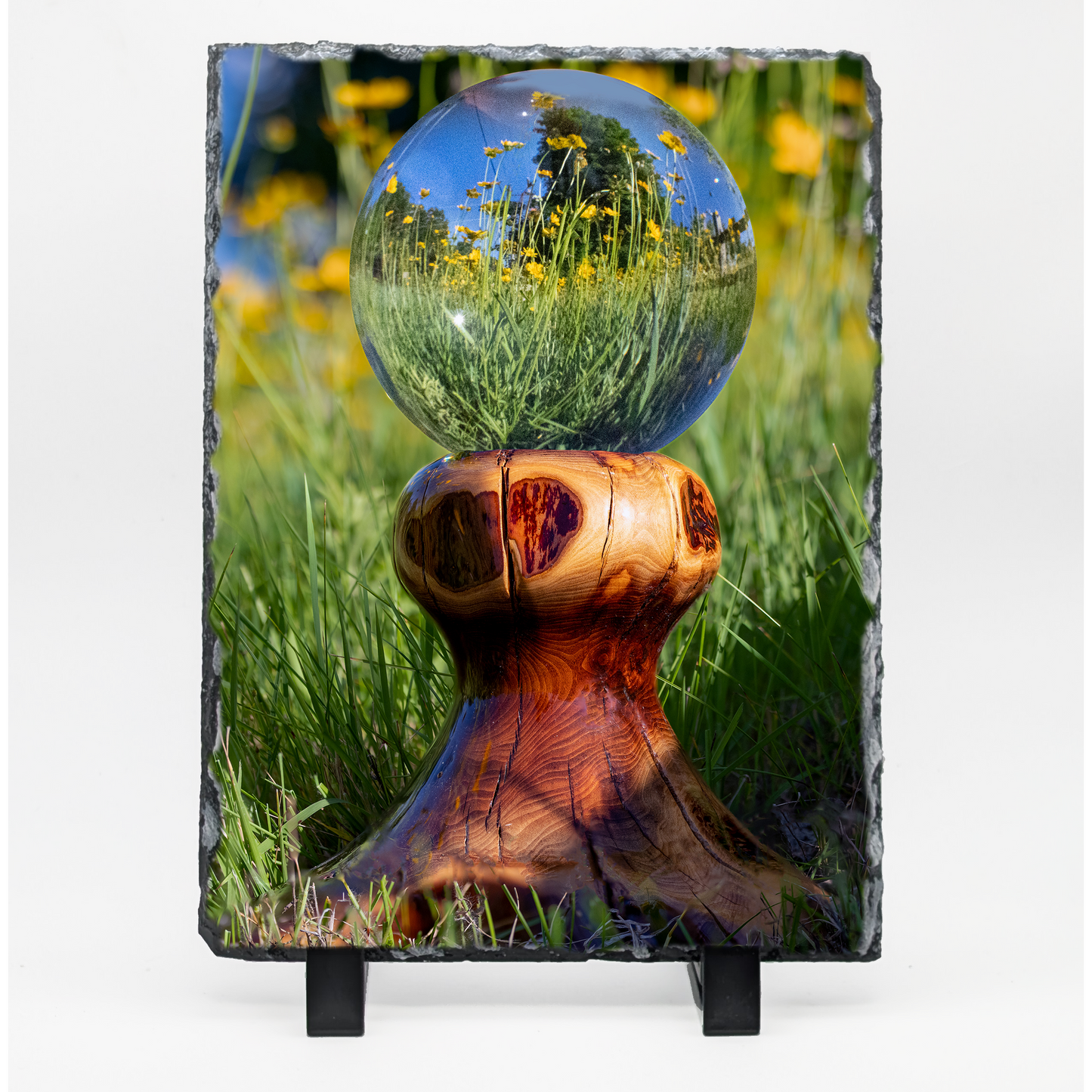 Crystal Ball in a Wildflower Meadow - Metal Prints & Photo Slates