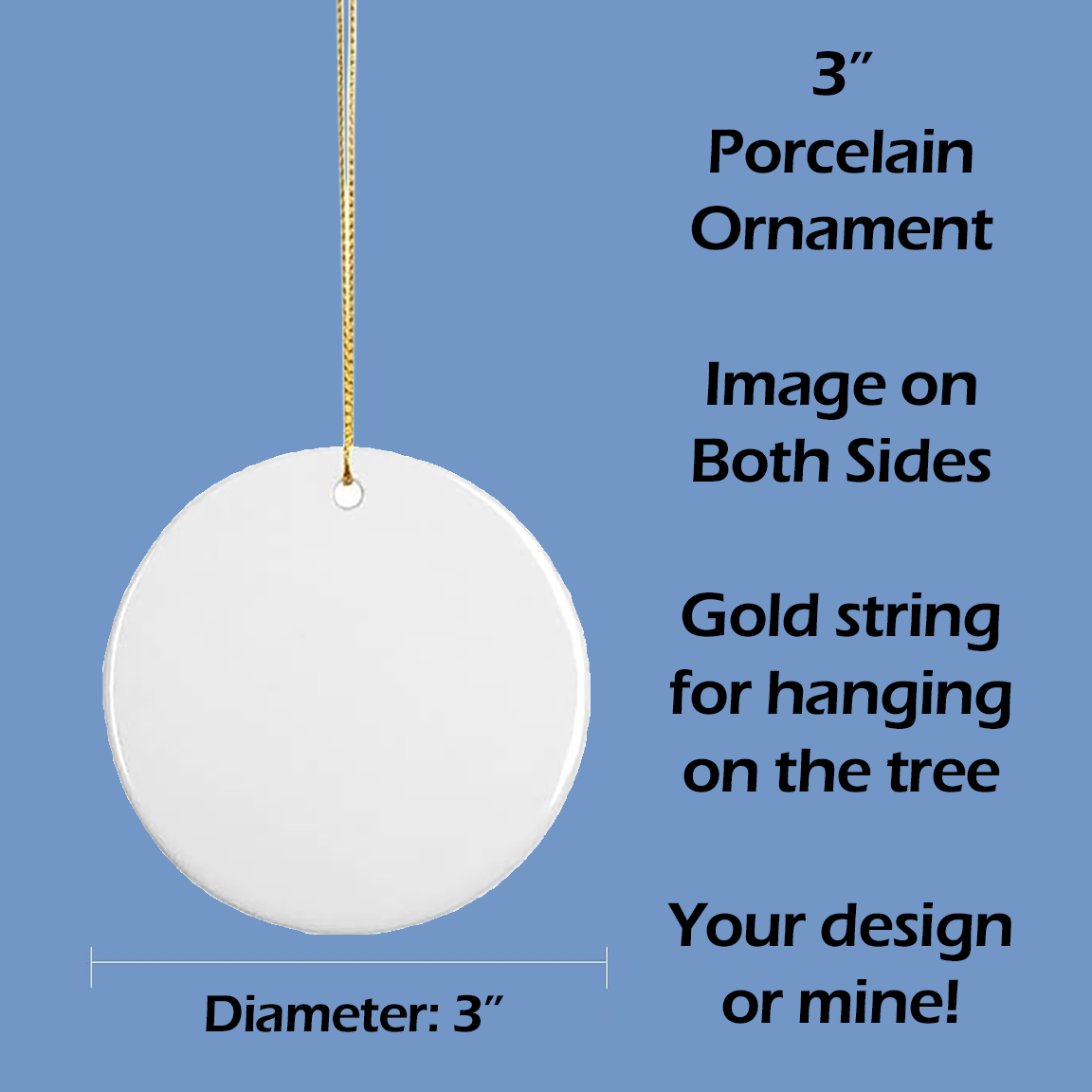 Custom Porcelain Ornament