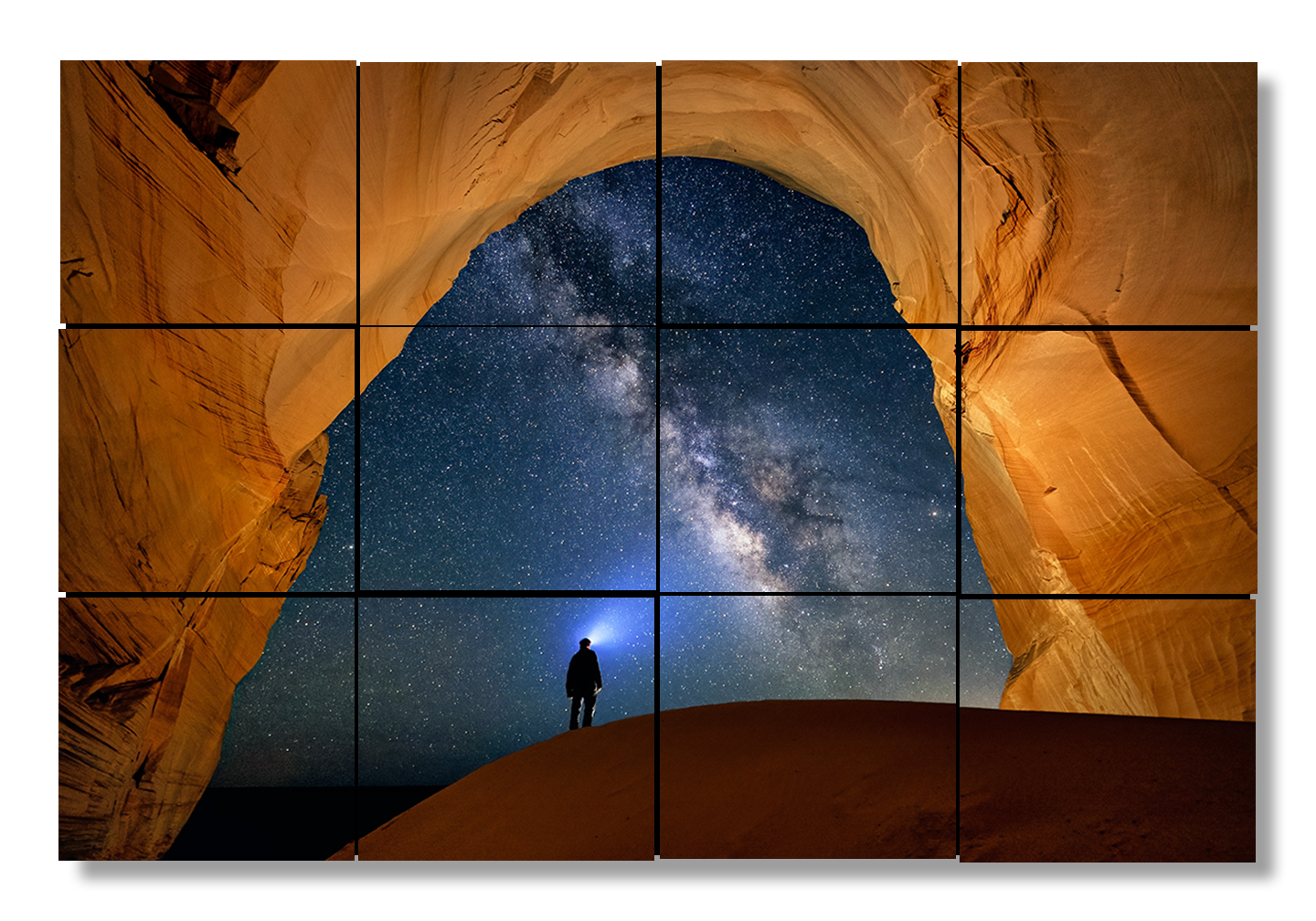 Cutler Cove (Kenab, Utah) under Milky Way - Metal Prints & Photo Slates
