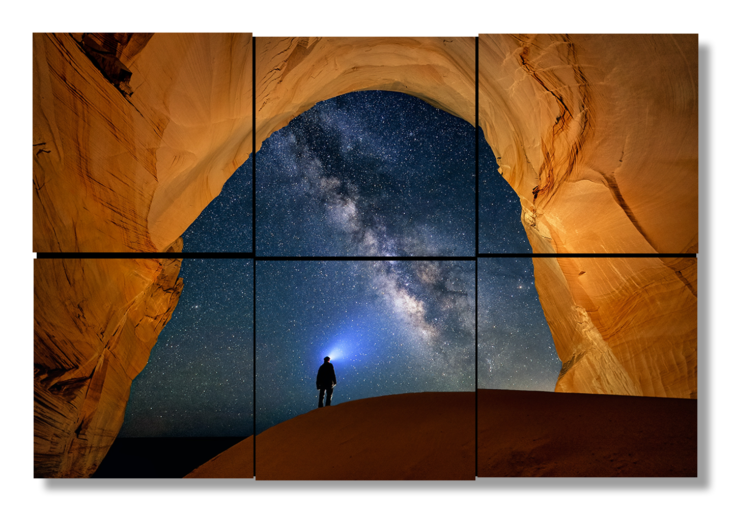 Cutler Cove (Kenab, Utah) under Milky Way - Metal Prints & Photo Slates