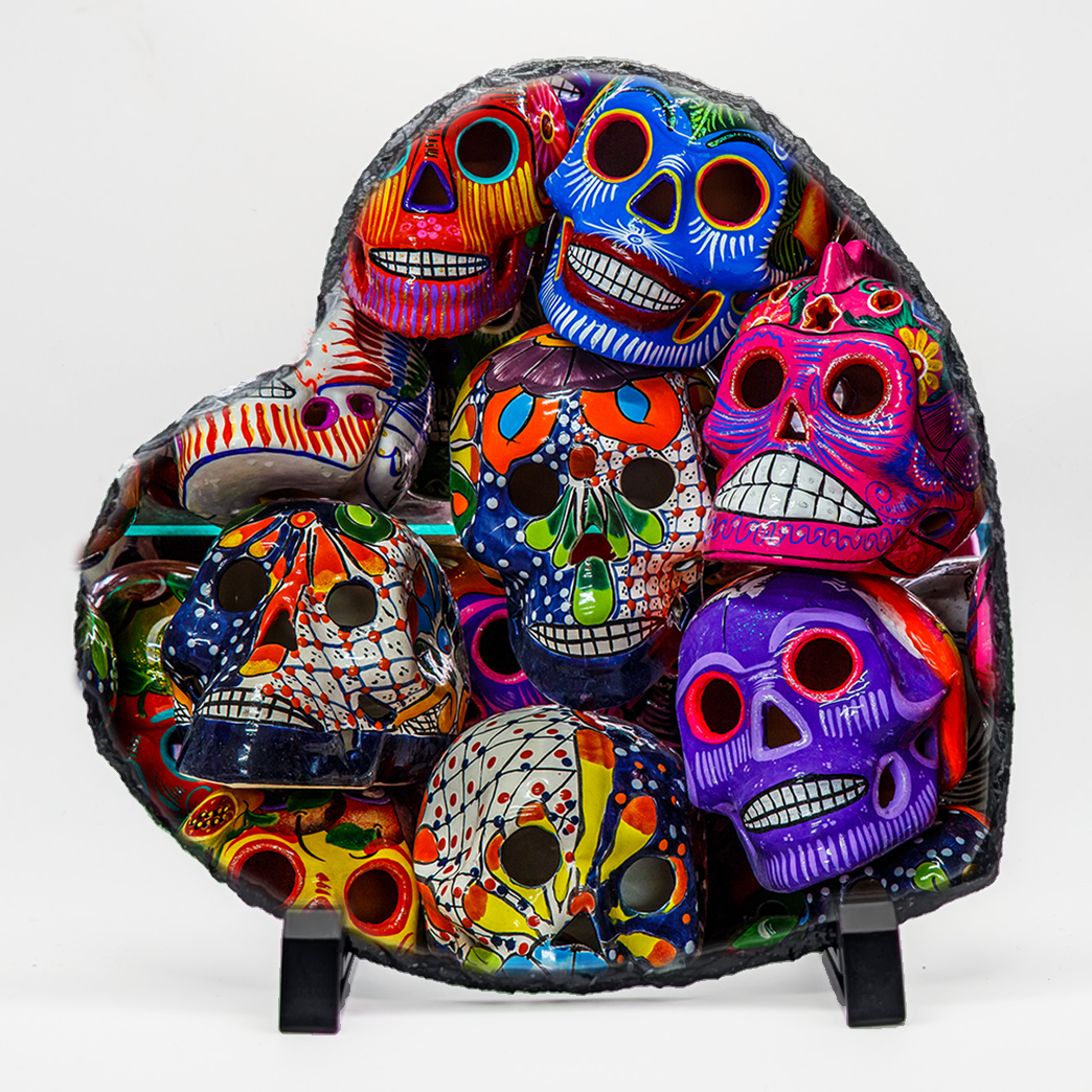 Dia de los Muertos (Day of the Dead) Skulls - Metal Prints & Photo Slates