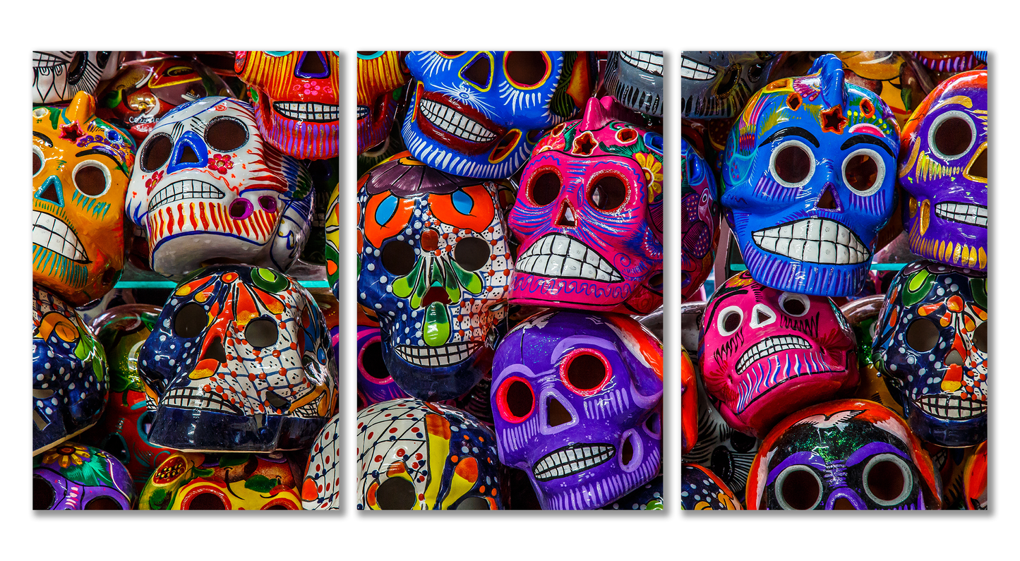 Dia de los Muertos (Day of the Dead) Skulls - Metal Prints & Photo Slates