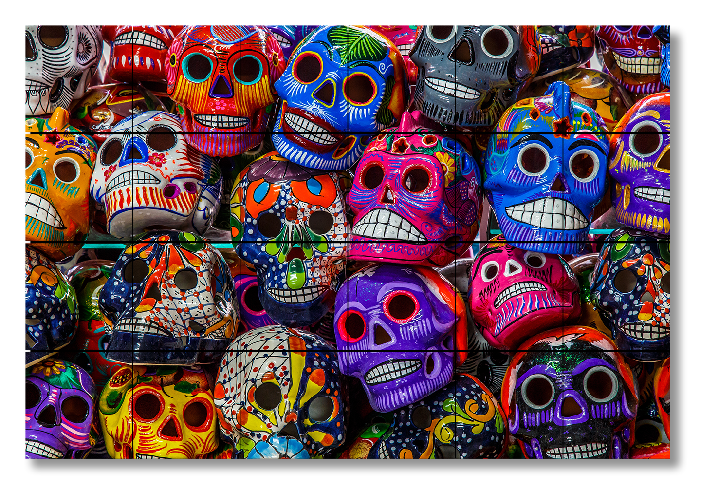Dia de los Muertos (Day of the Dead) Skulls - Metal Prints & Photo Slates