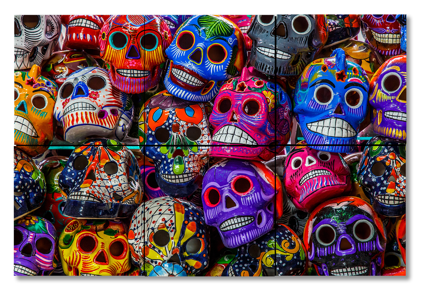 Dia de los Muertos (Day of the Dead) Skulls - Metal Prints & Photo Slates