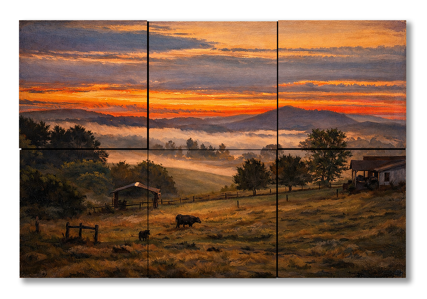 Blue Ridge Sunset- Metal Prints & Photo Slates