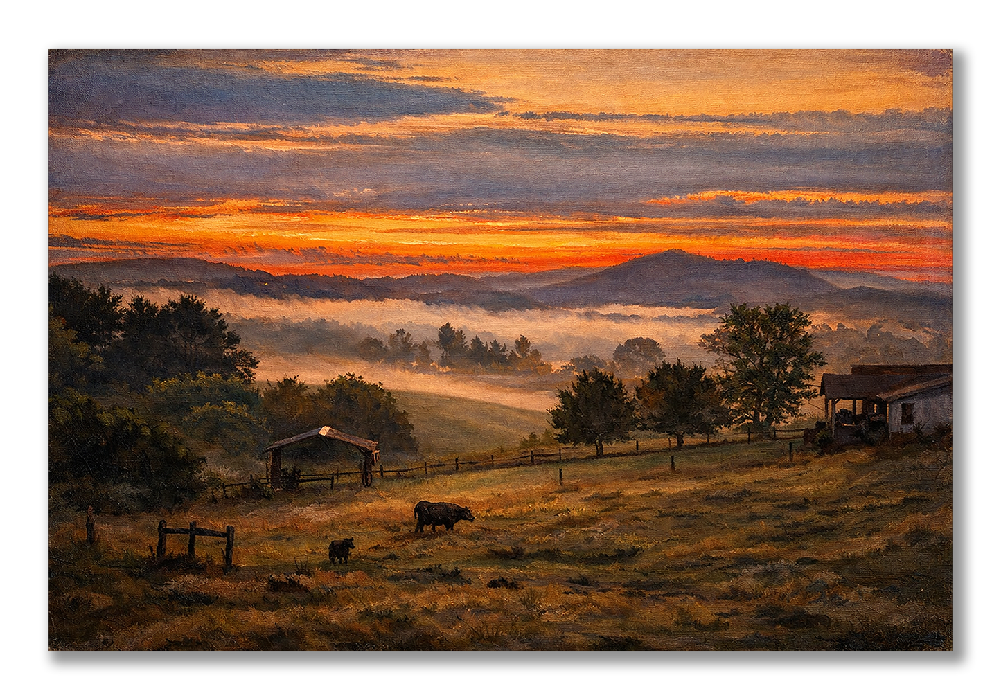 Blue Ridge Sunset- Metal Prints & Photo Slates