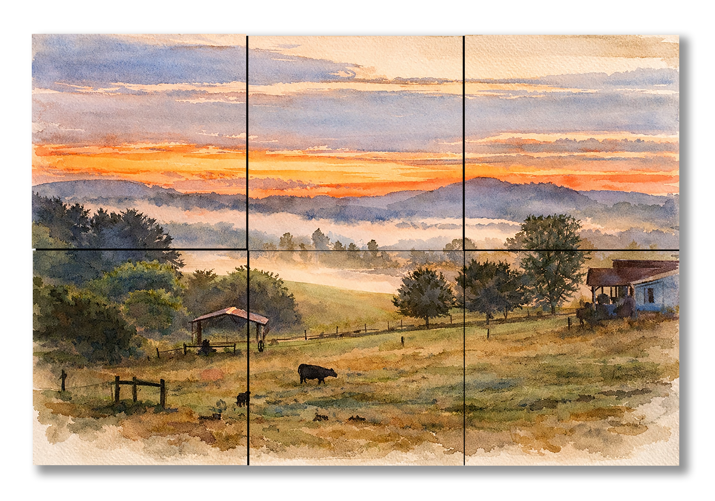 Blue Ridge Sunset- Metal Prints & Photo Slates