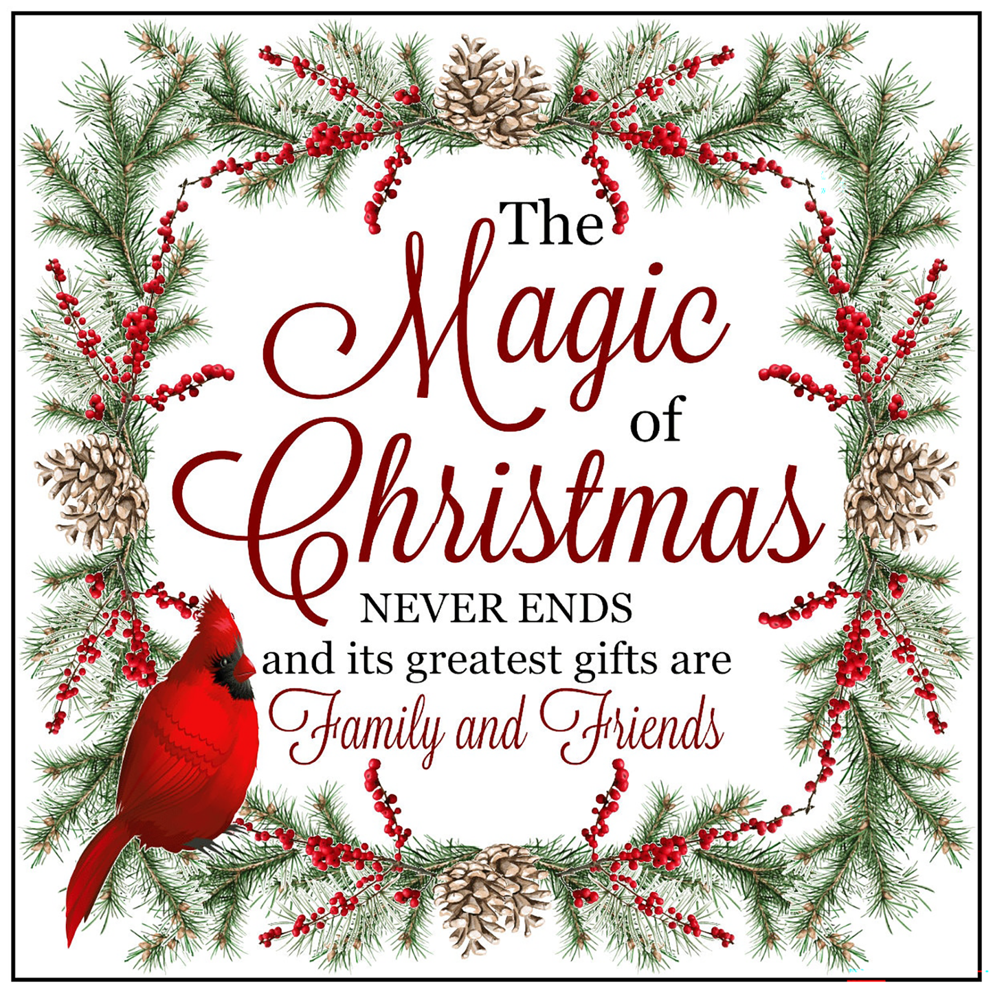 Christmas Trivets - Red Cardinals - 4 Designs