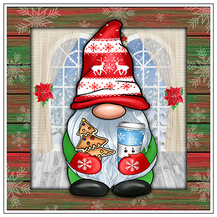 Christmas Gnome Trivets - Red & Green