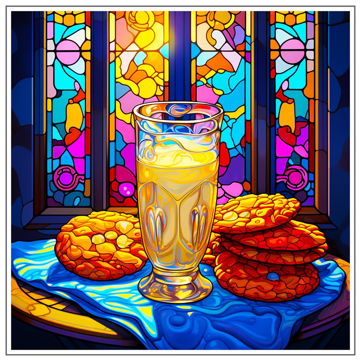 Christmas Trivets - Stained Glass Style