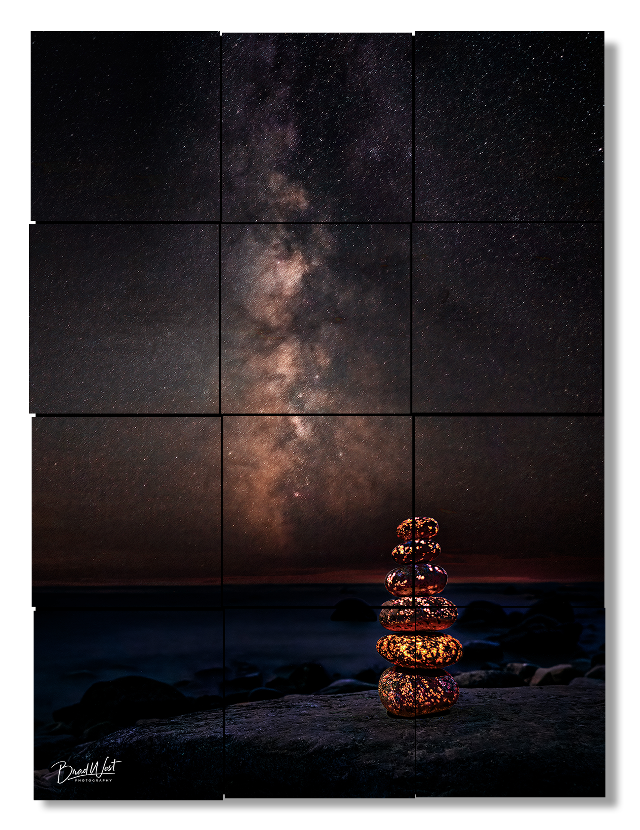 Zen Yooperlights Under the Milky Way - Metal Prints & Photo Slates