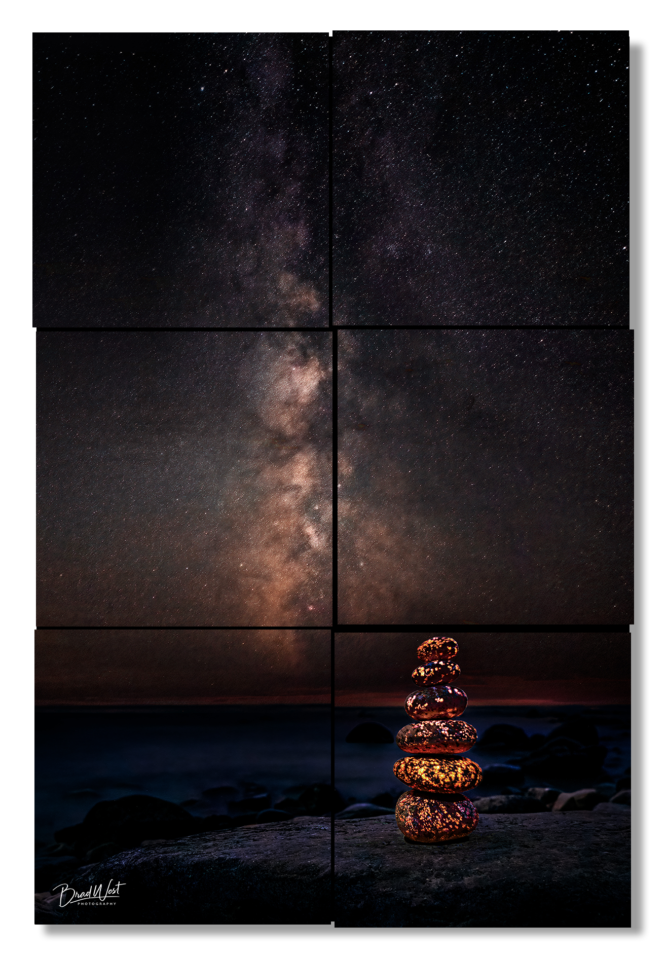 Zen Yooperlights Under the Milky Way - Metal Prints & Photo Slates