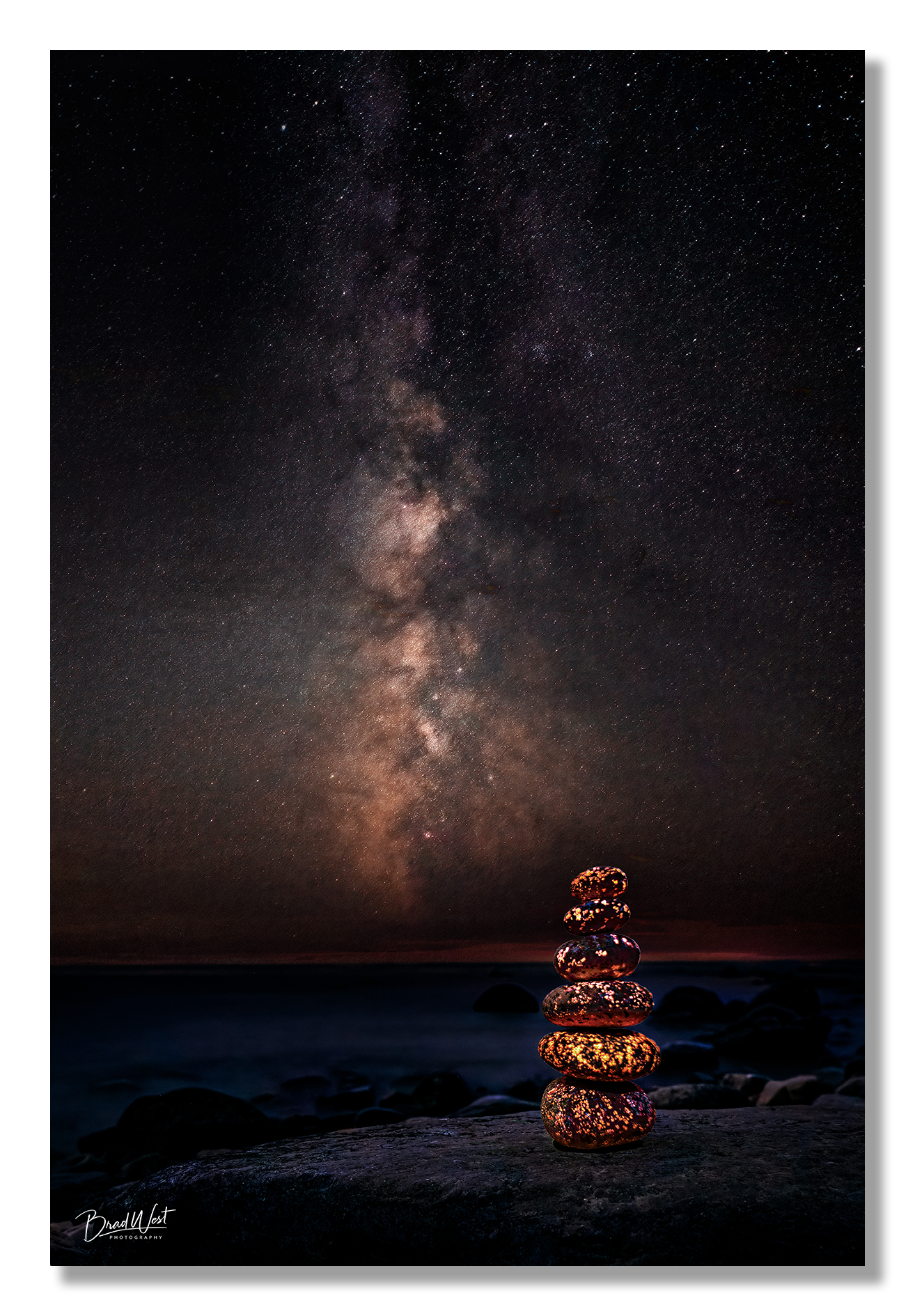 Zen Yooperlights Under the Milky Way - Metal Prints & Photo Slates