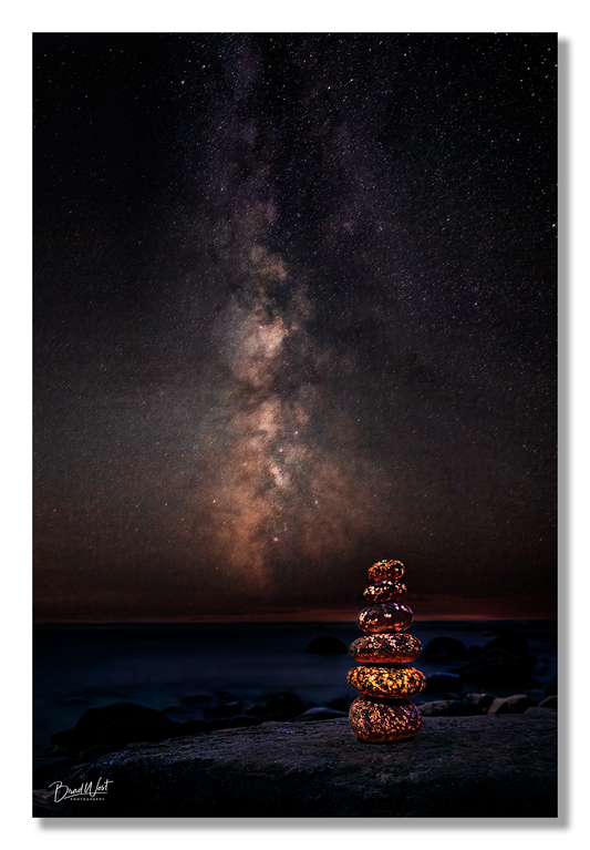 Zen Yooperlights Under the Milky Way - Metal Prints & Photo Slates