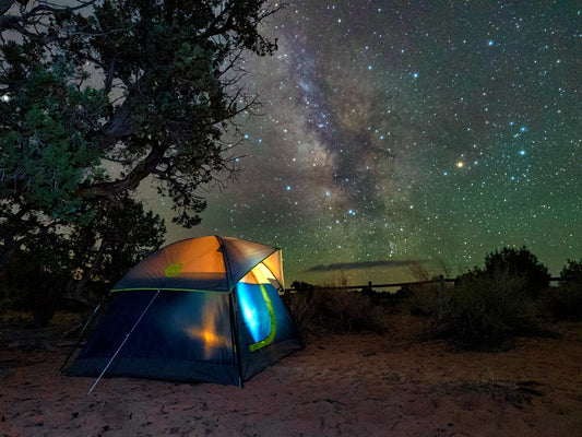 Camping under the Milky Way - Metal Print by Brad West Photography
