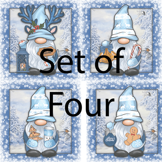 Christmas Gnome Trivets #3 (4 designs)