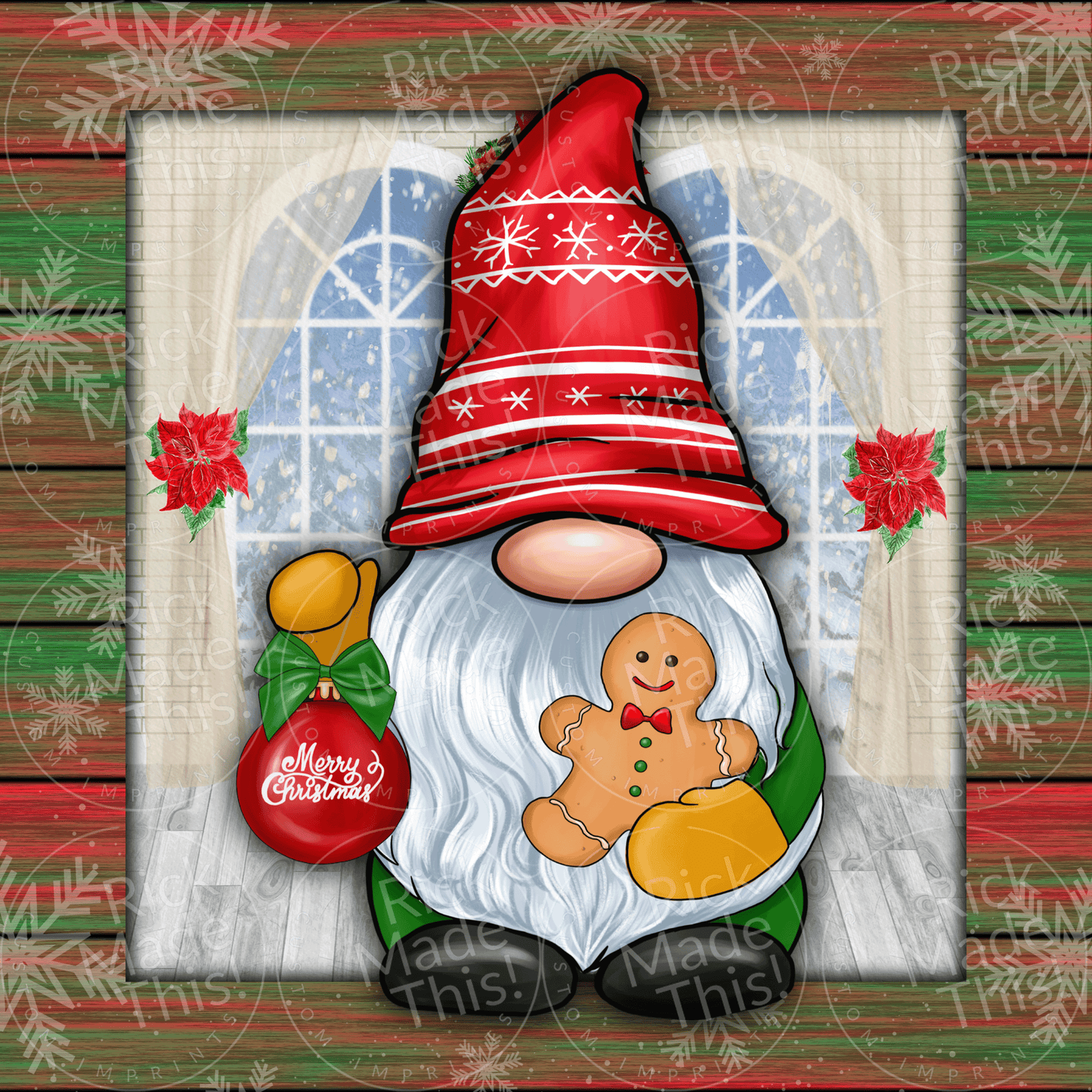 Christmas Gnome Trivets #4 (4 designs)