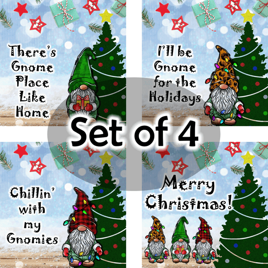 Christmas Gnome Trivets #2 (4 designs)