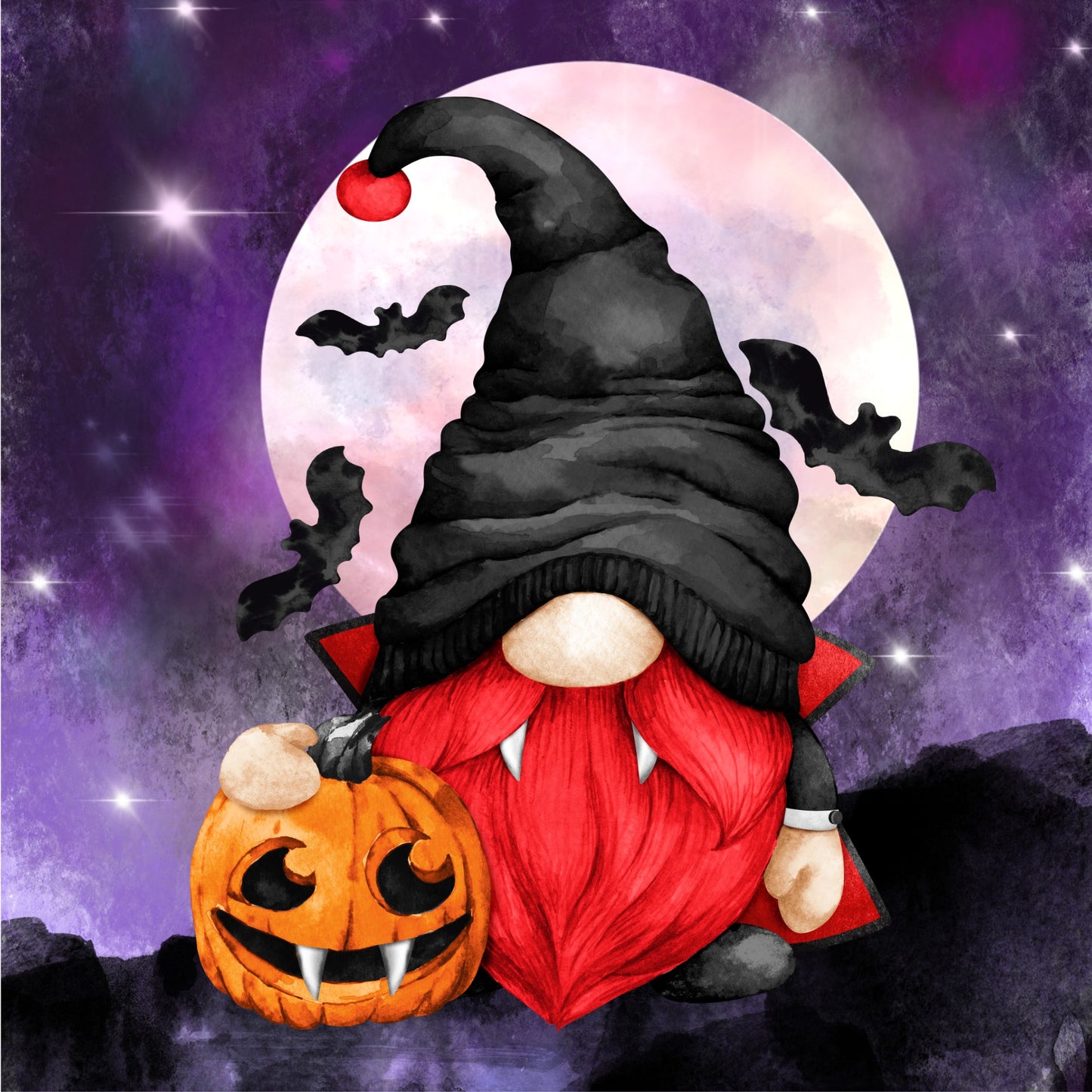 Coaster Set - Halloween Gnomes - Set of 4