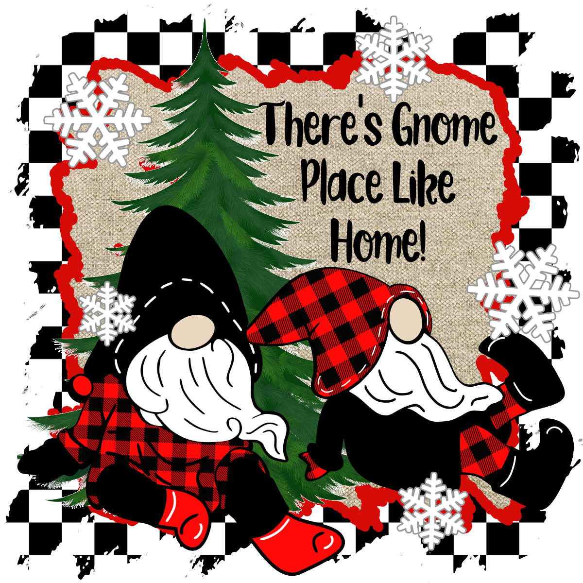 Coaster Set - Christmas Gnomes - Set of 4